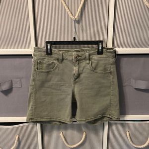 Army green shorts